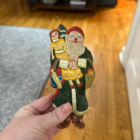 Pair of Santa Clause Christmas Tree Ornaments - Picture 5 of 5